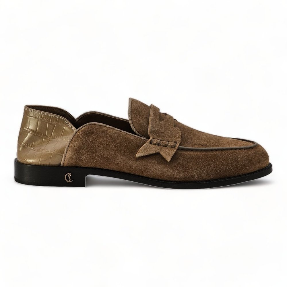 Christian Louboutin Penny No Back Suede Brown - Picture 5 of 9